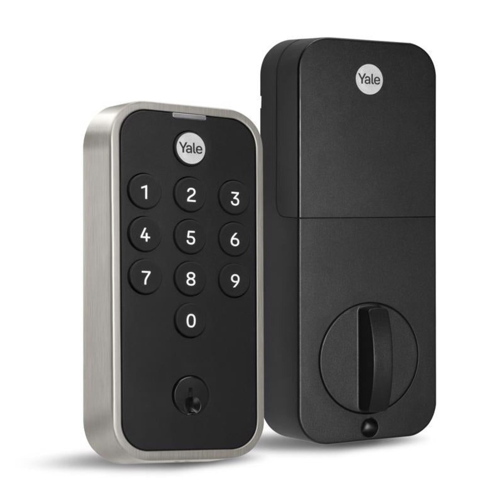 Yale Security Assure Lock Sl Satin Nickel Double-Cylinder Deadbolt with Lighted